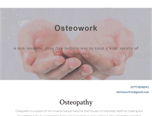 Tablet Screenshot of osteowork.com